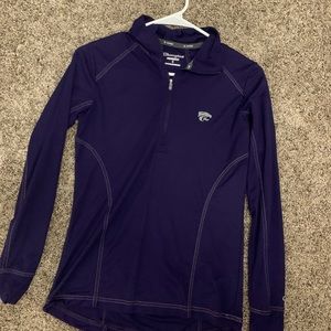 KSU Purple half zip